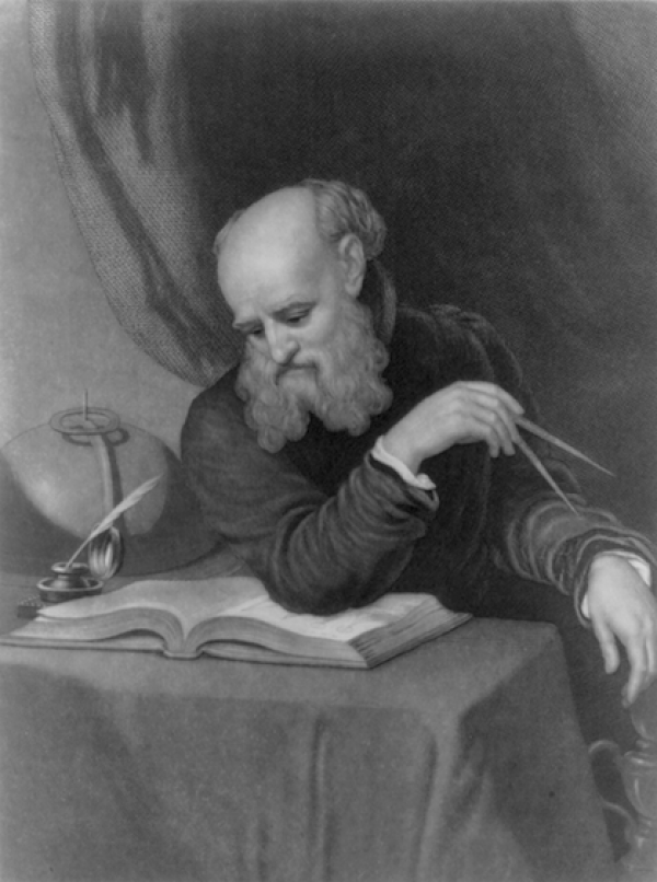 Image: Print of Galileo by Samuel Sartain from painting by Wyatt, date unknown. From the Library of Congress. In 1633, scientist Galileo Galilei was convicted of heresy by the Inquisition. He was forced to recant his beliefs and spent the rest of his life under house arrest. Students may be surprised to learn Galileo's crime: teaching the sun, rather than the earth, is at the center of the solar system. In this lesson, students explore three primary sources and one New York Times article to answer the quest