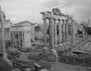 Image: Photograph of the Roman Forum taken in 2005. From the Wikimedia Commons.