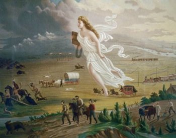 Image: American Progress, painted by John Gast in 1872. From the Library of Congress.