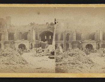 Image: Photograph of Fort Sumter after the bombardment, dated between 1861-1865. From the Library of Congress.